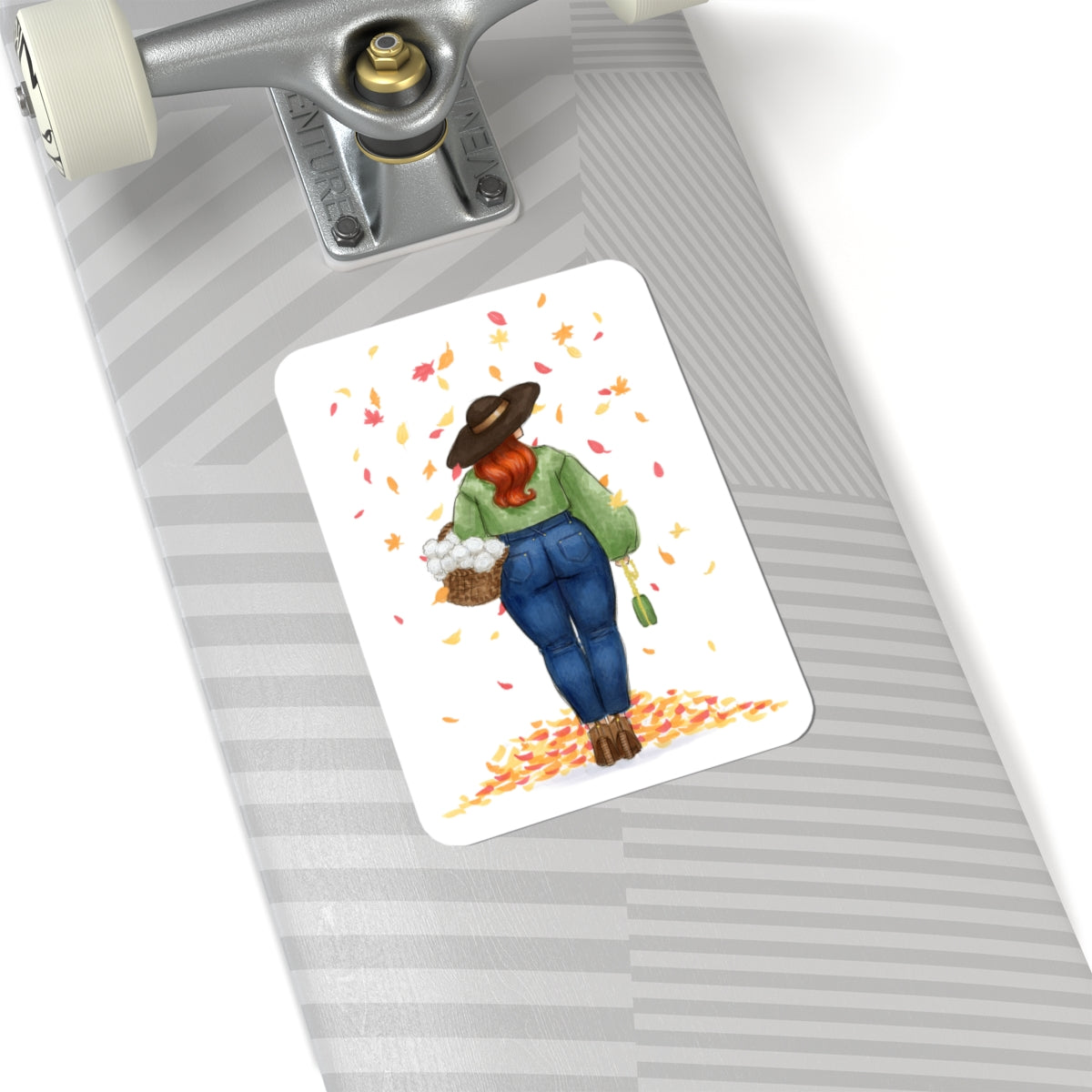 Changing Leaves | Curvy Fall Fashion Illustration (STICKER)