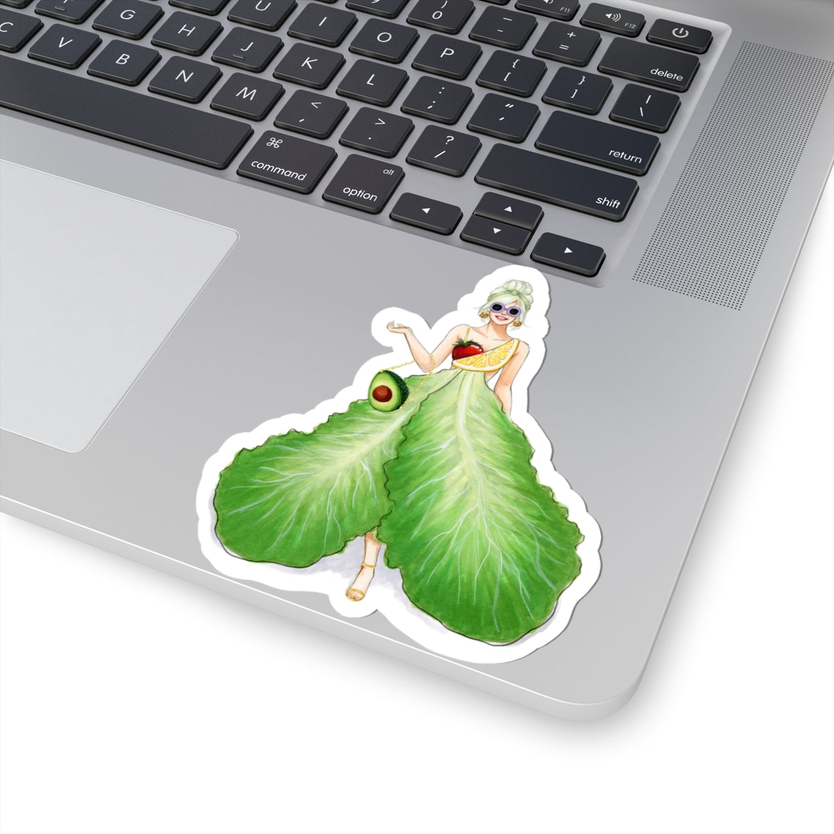 Fresh Salad Dress | Whimsical Fun Fashion Illustration (STICKER)