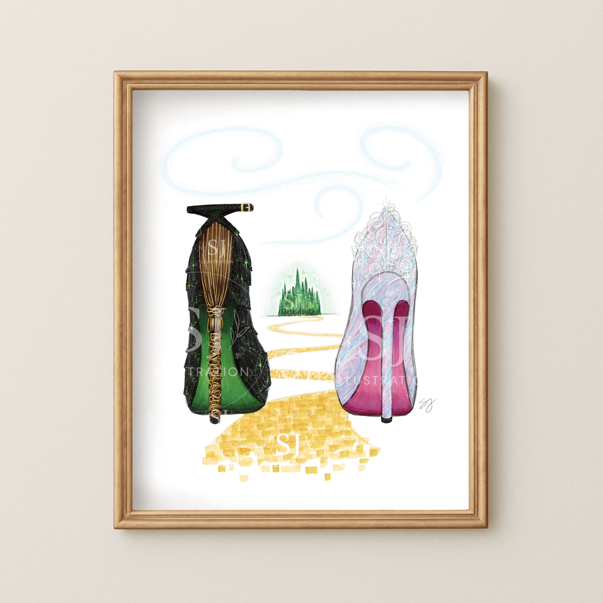 A Wickedly Good Pair | Musical Inspired Stiletto Illustration (ART PRINT)