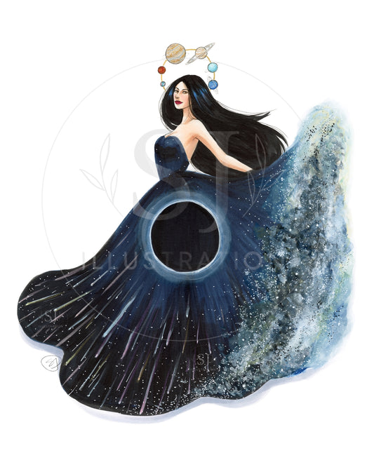 Celestial Events | Cosmic Fashion Illustration (PRINT)