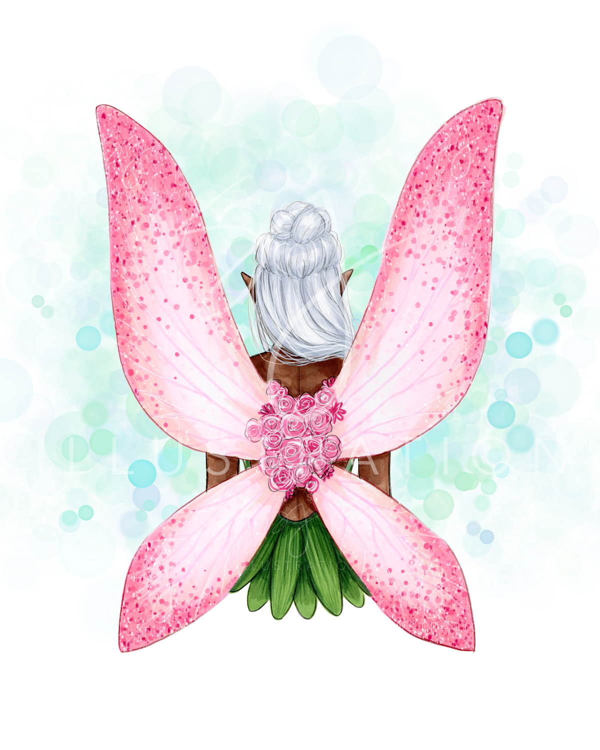 Flower Fairy | Fantasy Fairy Illustration (ART PRINT)