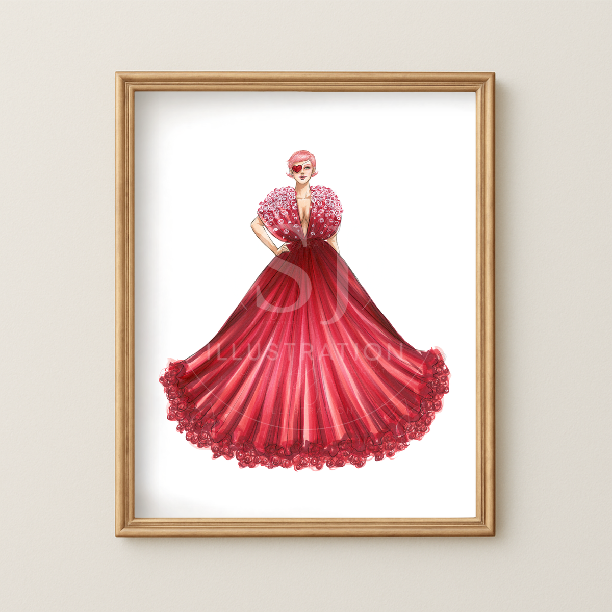 Love in Bloom | Inclusive Fashion Illustration (ART PRINT)