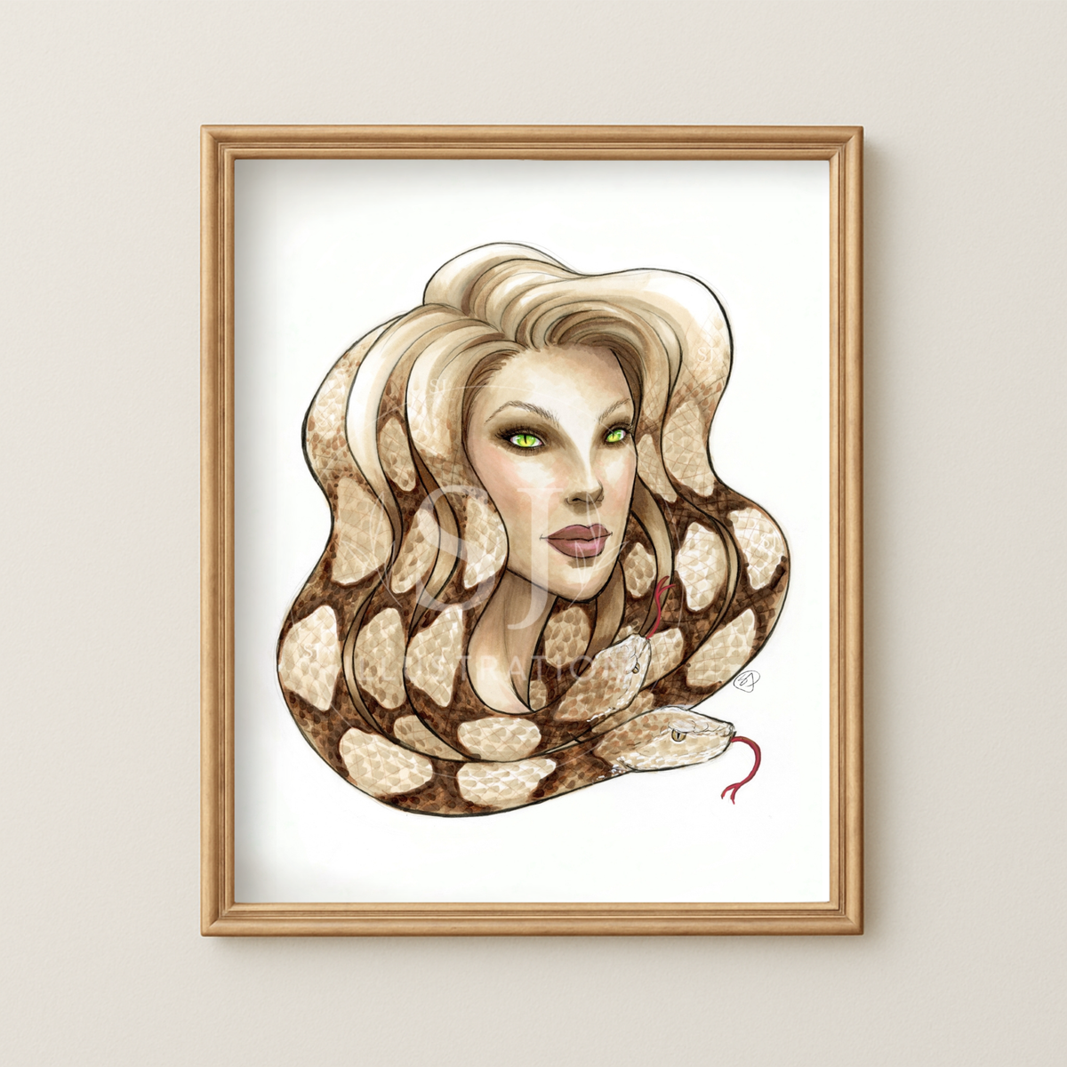 Medusa v.2 | Fantasy & Myth Illustration (ART PRINT)