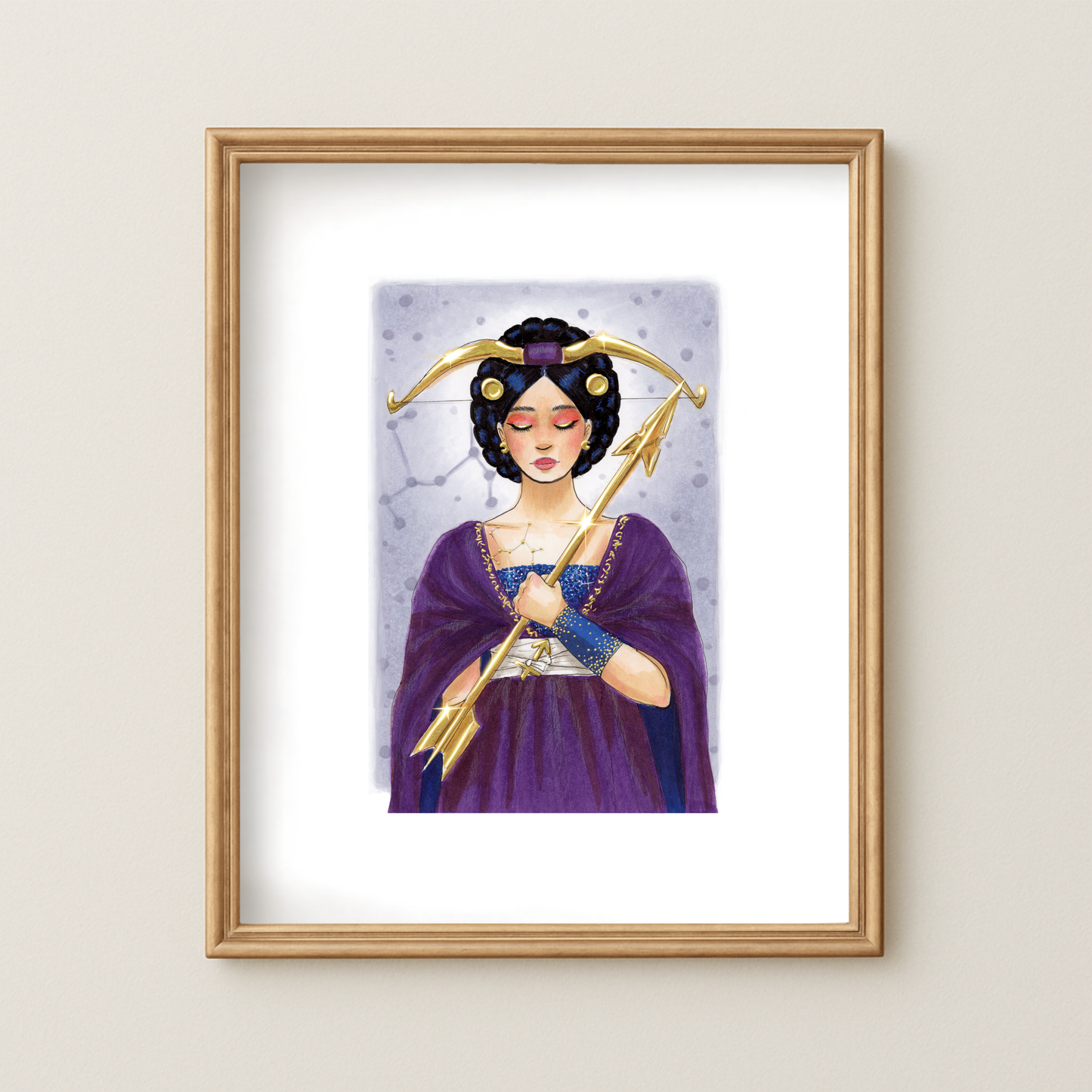 Sagittarius | Zodiac Fashion Illustration (ART PRINT)