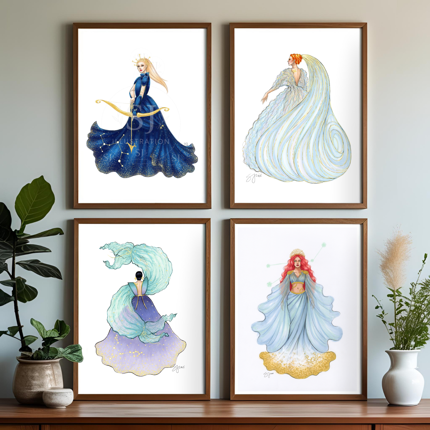 Sagittarius (series 1) | Zodiac Series Illustration (PRINT)