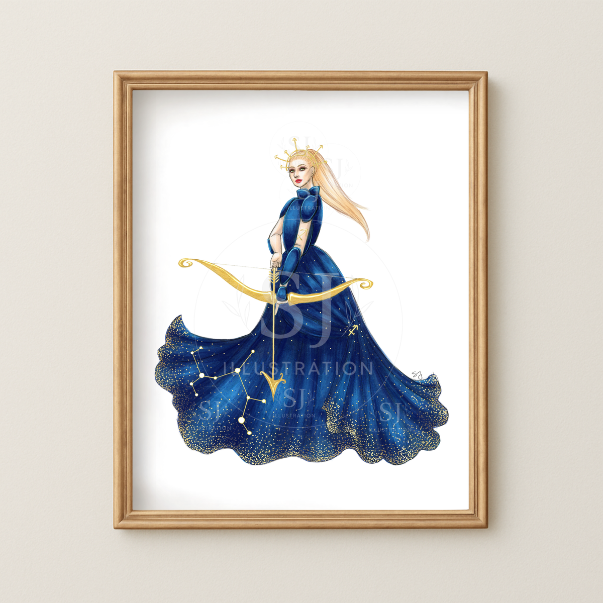 Sagittarius (series 1) | Zodiac Series Illustration (PRINT)