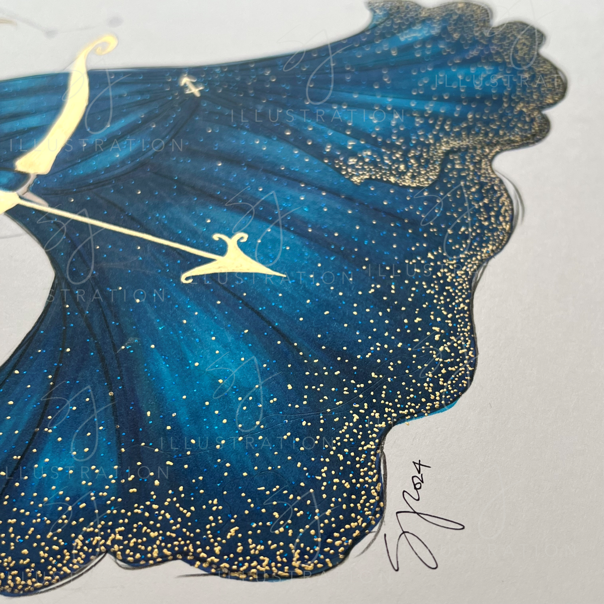 Sagittarius (Version 2) | Zodiac Fashion Illustration (ORIGINAL)