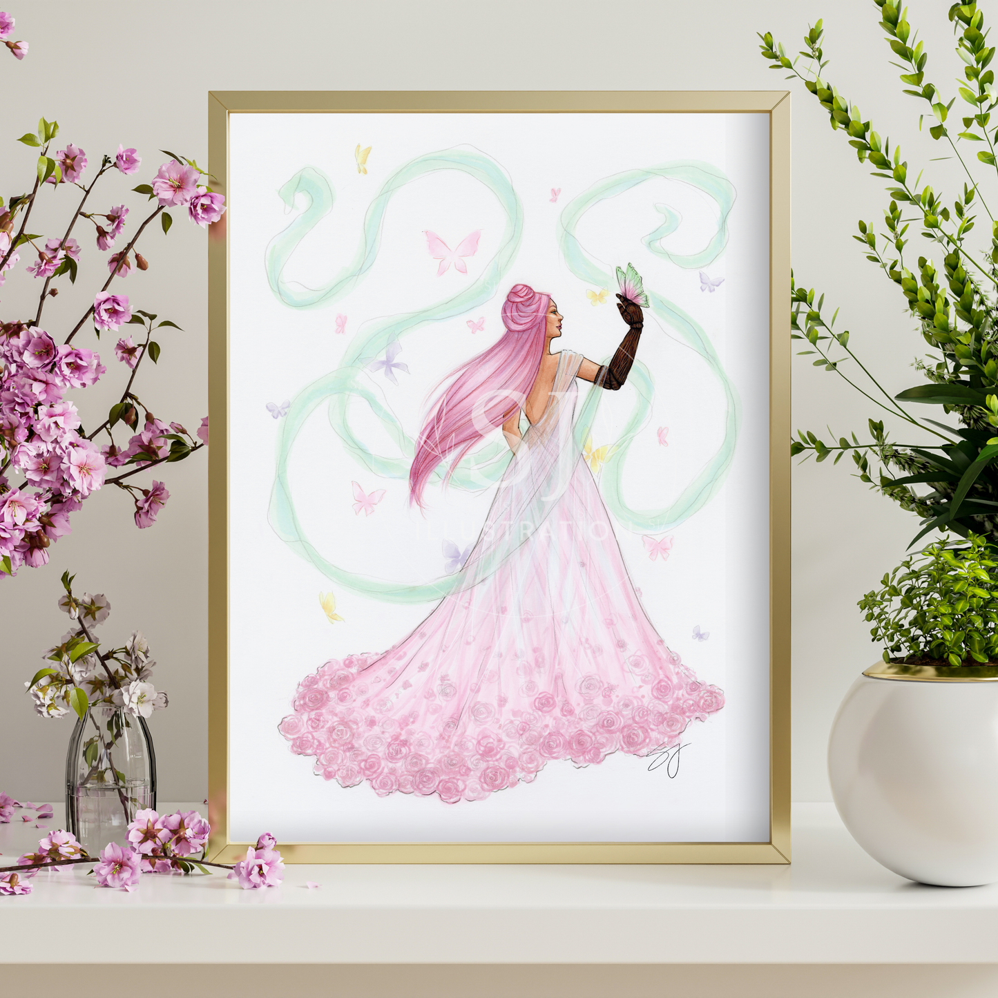 Spring Goddess | Inclusive Fashion Illustration (PRINT)