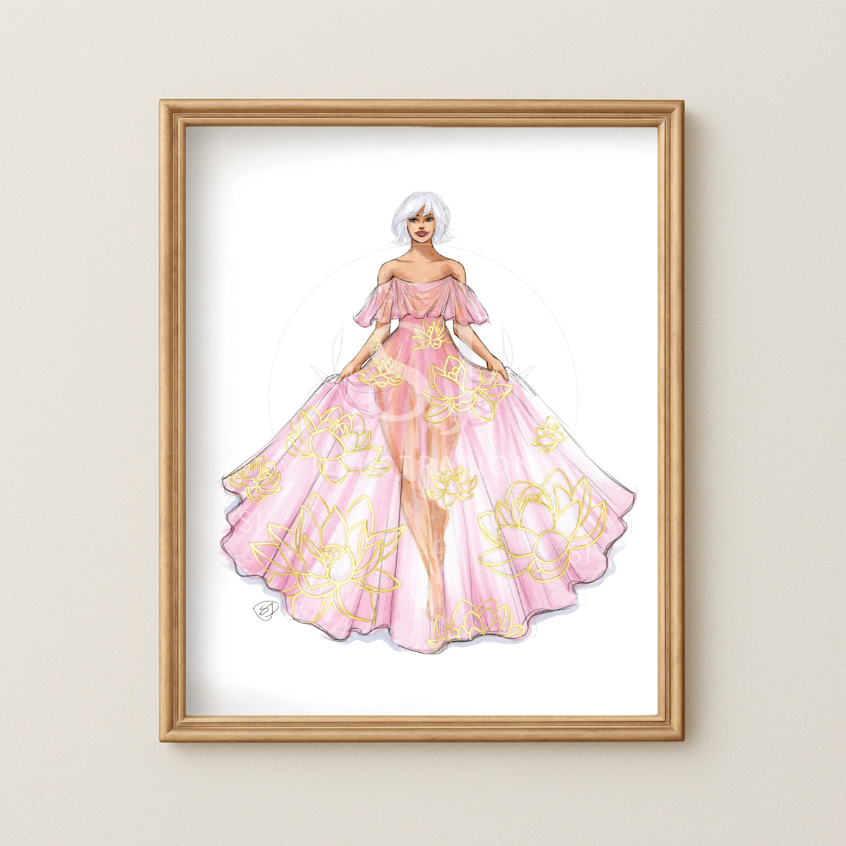 Virgo (series 2) | Zodiac Fashion Illustration (ART PRINT)