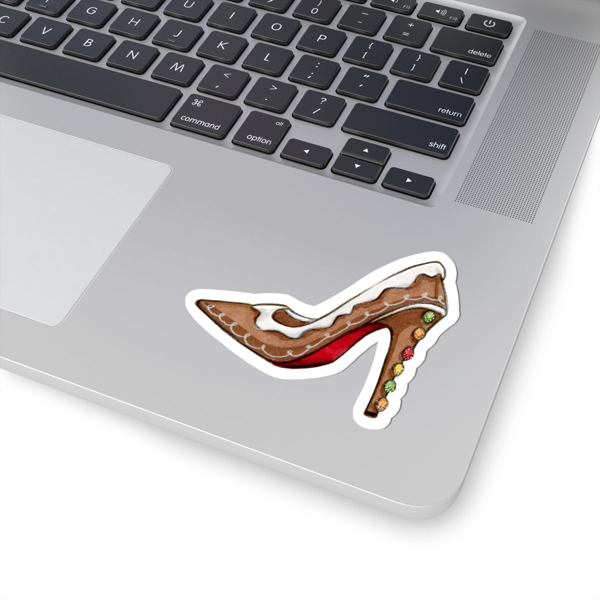 Gingerbread Heel  |  Fun Holiday Stiletto Fashion Illustration (STICKER)