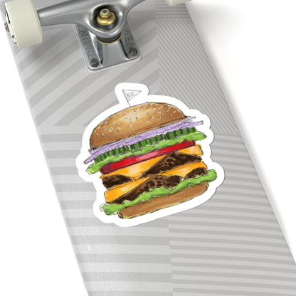 Double Cheeseburger  |  Food Illustration (STICKER)
