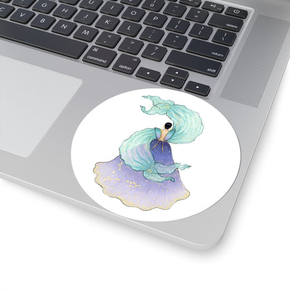 Pisces (series 1)  |  Zodiac Fashion Illustration (STICKER)