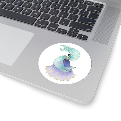 Pisces (series 1)  |  Zodiac Fashion Illustration (STICKER)