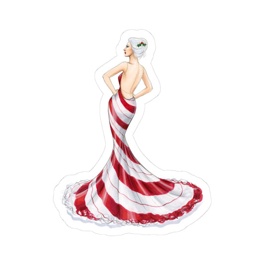 Peppermint Patty  |  Holiday Fashion Illustration (STICKER)