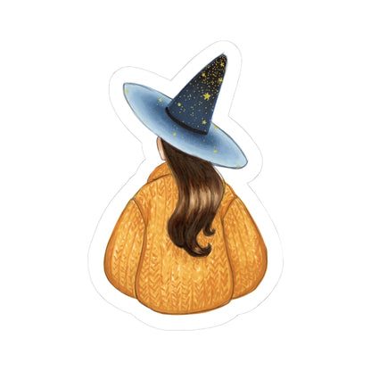 Star Brrright (Cozy Witch Series)  |  Fun Fall Fashion Illustration (STICKER)