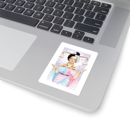 Libra  |  Zodiac Fashion Illustration (Sticker)