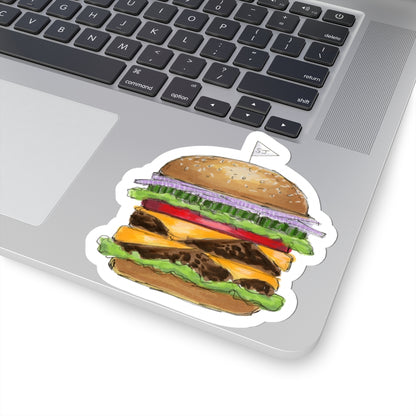 Double Cheeseburger  |  Food Illustration (STICKER)