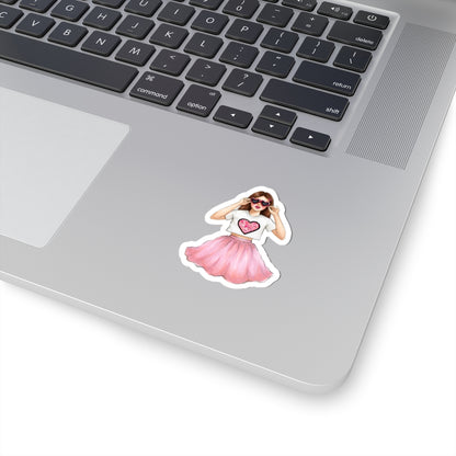 Hearts Galore | Casual Fashion Illustration (STICKER)