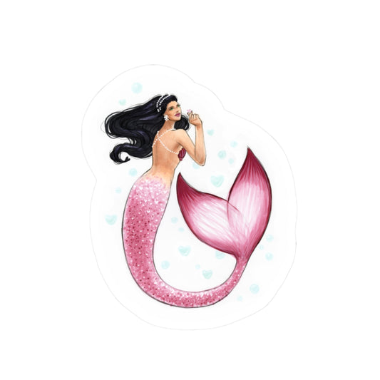 Hearts of the Ocean Whimsical Mermaid  |  Sticker