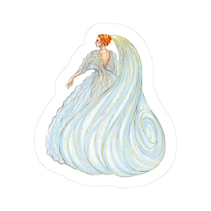 Aquarius (series 1)  |  Zodiac Fashion Illustration (STICKER)
