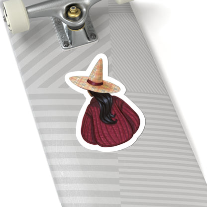 Brrrberry (Cozy Witch Series)  |  Fun Fall Fashion Illustration (STICKER)