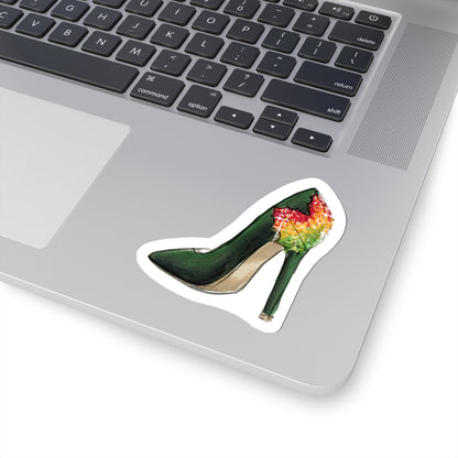 Step Into Fall  |  Fun Fall Stiletto Fashion Illustration (STICKER)