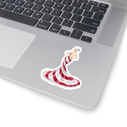 Peppermint Patty  |  Holiday Fashion Illustration (STICKER)