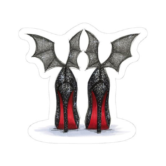 Batty Heels  |  Fun Halloween Fashion (STICKER)