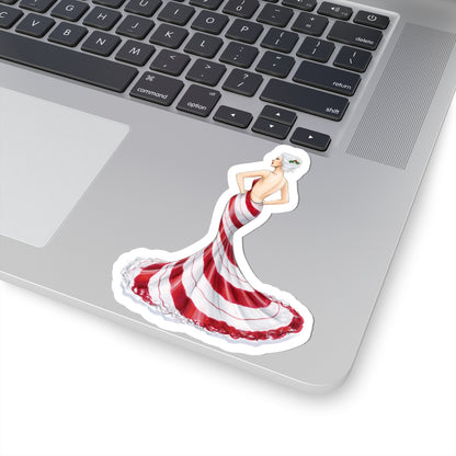 Peppermint Patty  |  Holiday Fashion Illustration (STICKER)