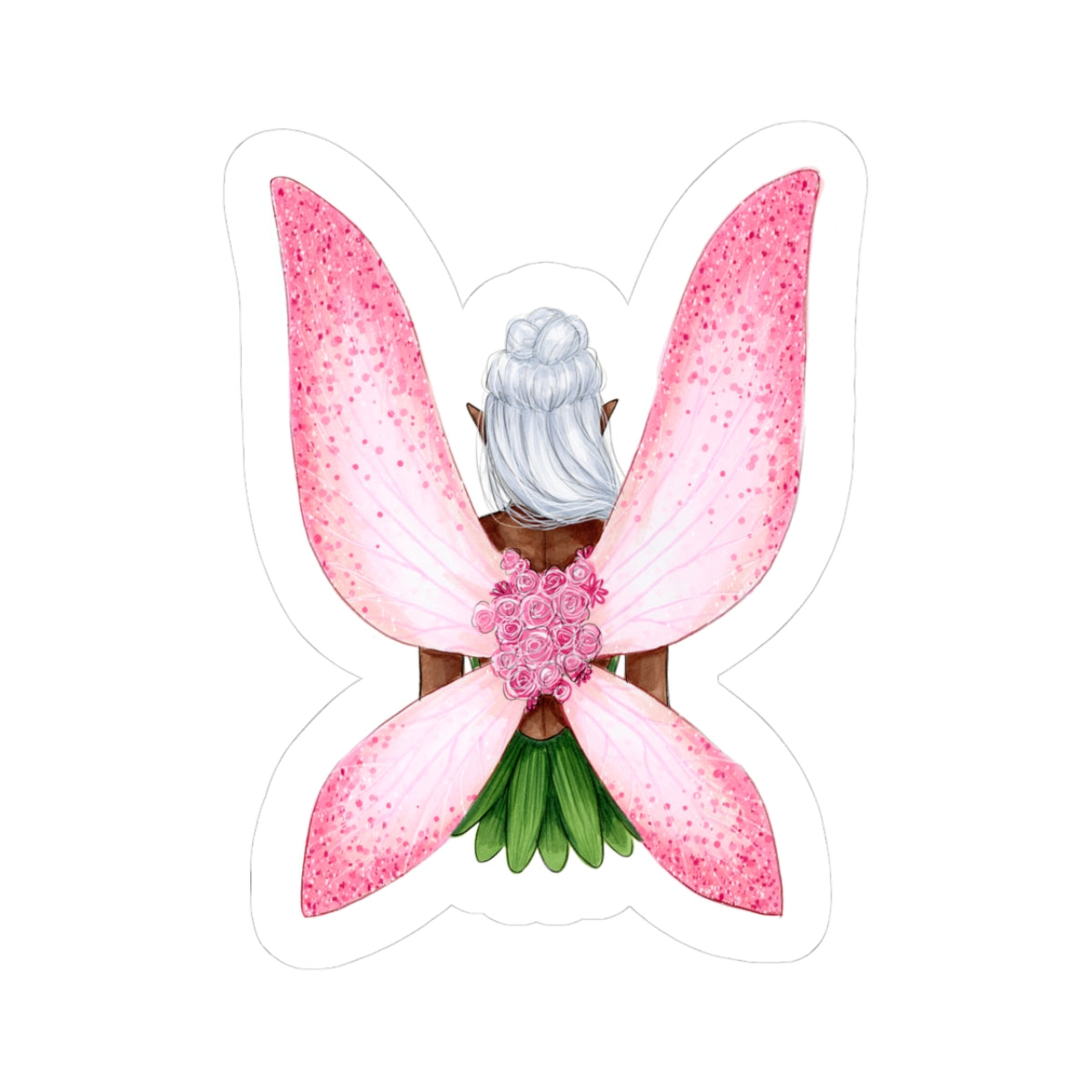 Flower Fairy  |  Fantasy Fairy Illustration (Sticker)