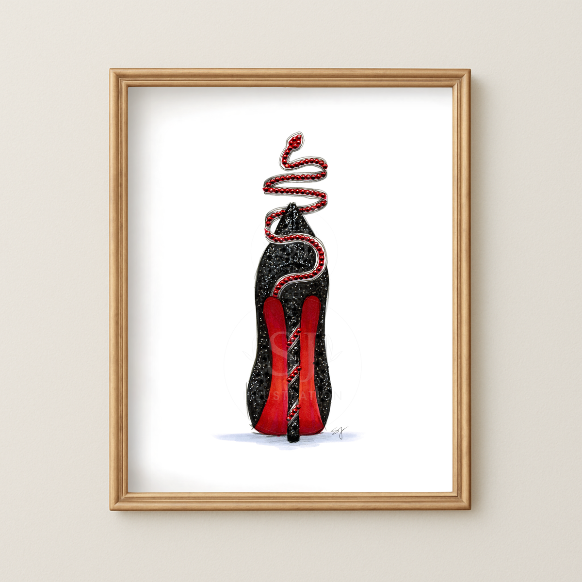 Sky High Reputation  |  Album-Inspired Stiletto Fashion Illustration (PRINT)