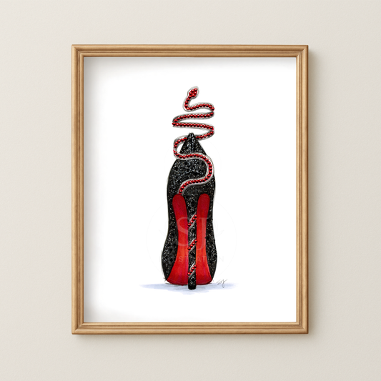 Sky High Reputation  |  Album-Inspired Stiletto Fashion Illustration (PRINT)