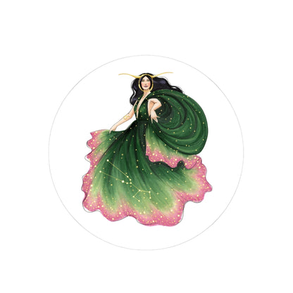 Taurus  |  Zodiac Fashion Illustration (Sticker)