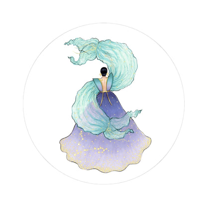 Pisces (series 1)  |  Zodiac Fashion Illustration (STICKER)