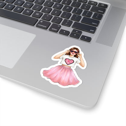 Hearts Galore | Casual Fashion Illustration (STICKER)