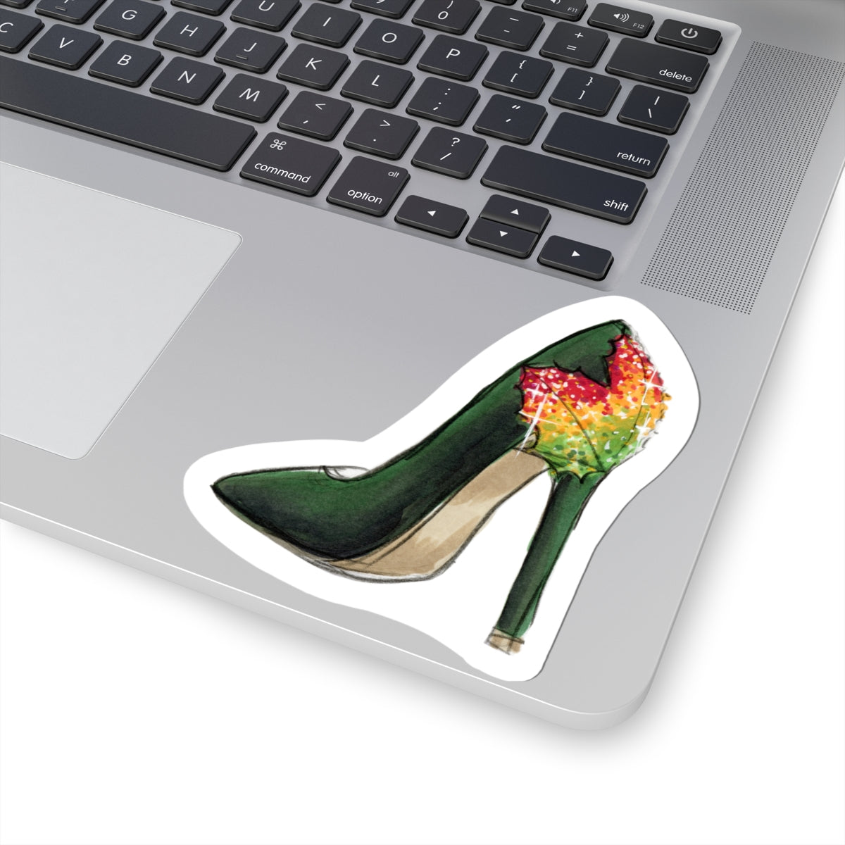 Step Into Fall  |  Fun Fall Stiletto Fashion Illustration (STICKER)