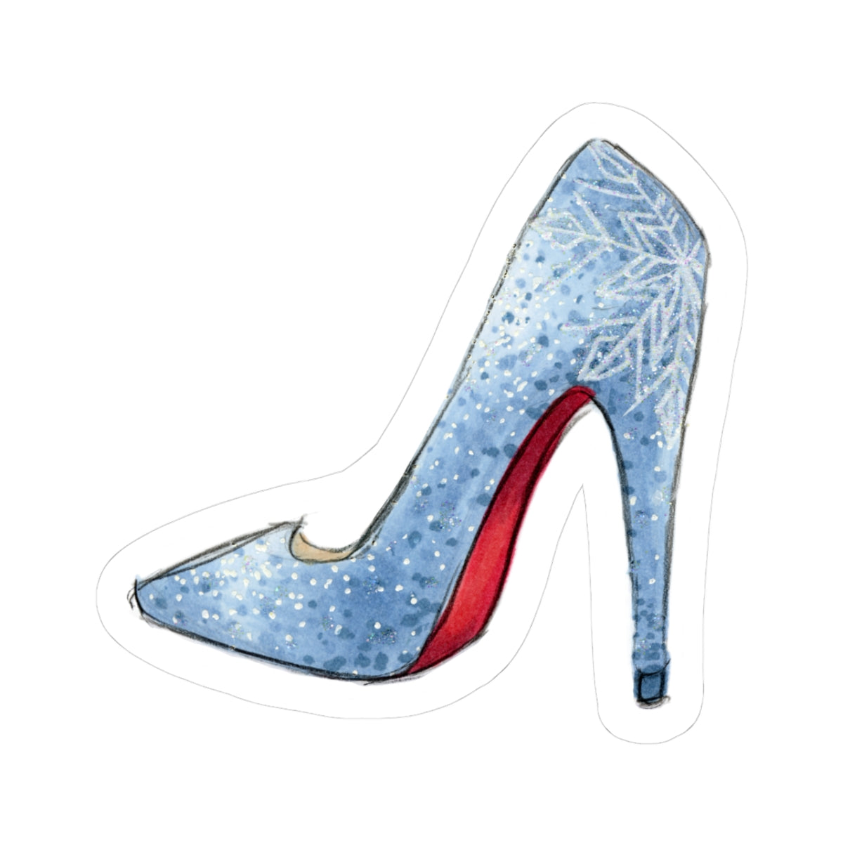Step Into Winter | Fun Winter Stiletto Fashion (STICKER)
