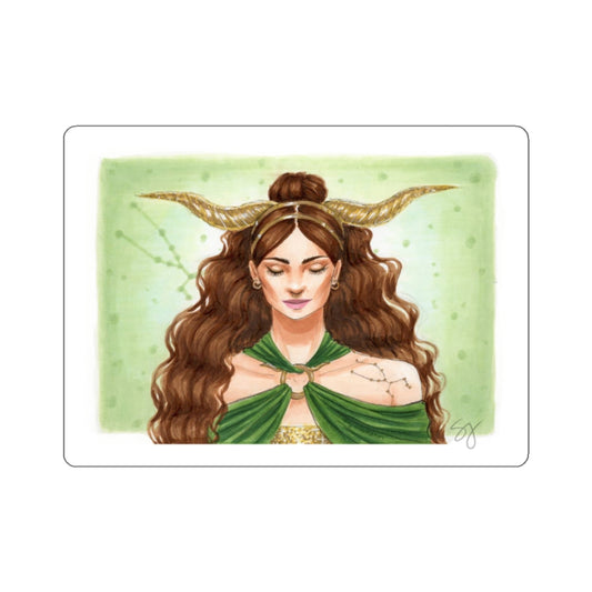 Taurus  |  Zodiac Fashion Illustration (Sticker)