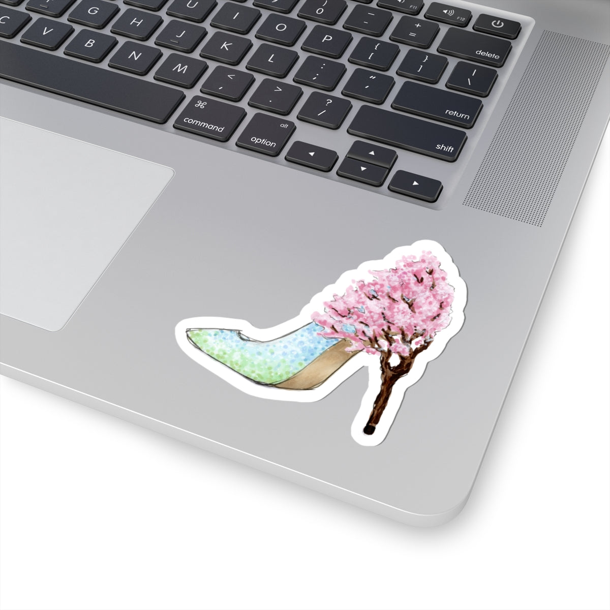 Step Into Spring (Cherry Blossom Heel) | Whimsical Stiletto Fashion Illustration (STICKER)
