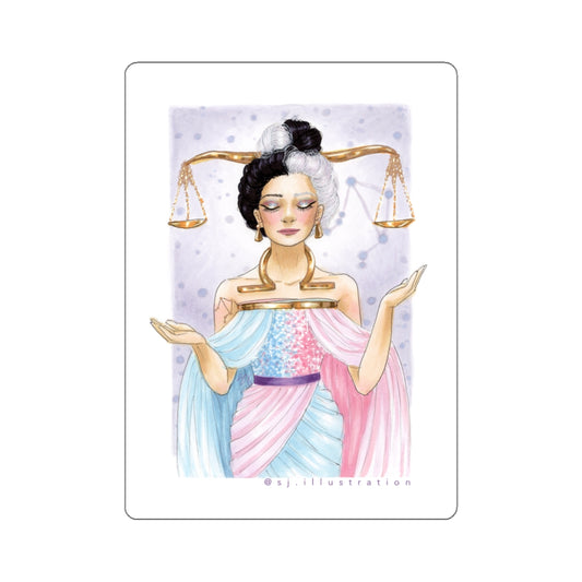 Libra  |  Zodiac Fashion Illustration (Sticker)