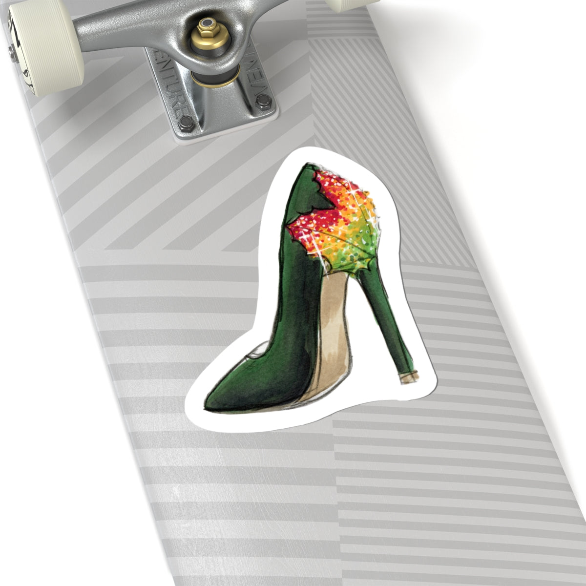 Step Into Fall  |  Fun Fall Stiletto Fashion Illustration (STICKER)