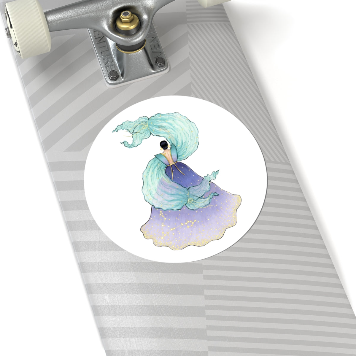 Pisces (series 1)  |  Zodiac Fashion Illustration (STICKER)