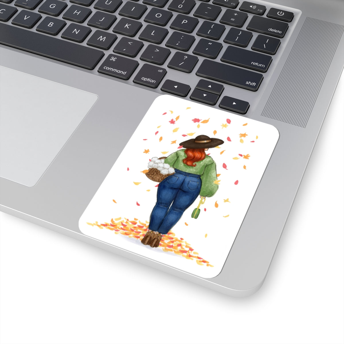 Changing Leaves  |  Curvy Fall Fashion Illustration (STICKER)