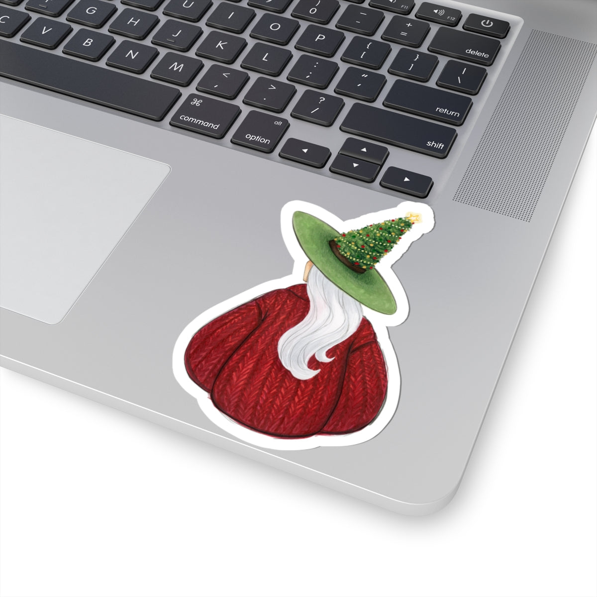 Cozy Christmas Witch (Cozy Witch Series) | Christmas Holiday Witch Illustration (STICKER)