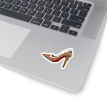 Gingerbread Heel  |  Fun Holiday Stiletto Fashion Illustration (STICKER)