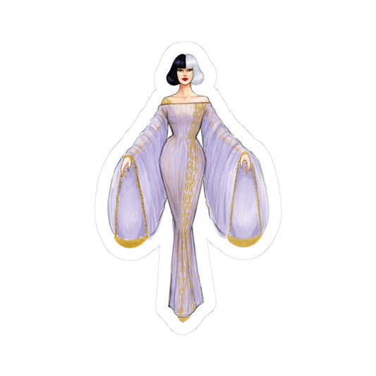Libra (series 2)  |  Zodiac Fashion Illustration (STICKER)