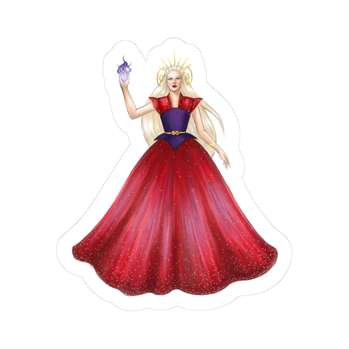 Aries (Version 2)  |  Zodiac Fashion Illustration (Sticker)