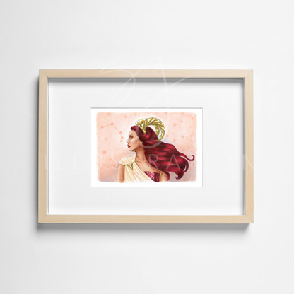 Aries  |  Zodiac Fashion Illustration (ART PRINT)