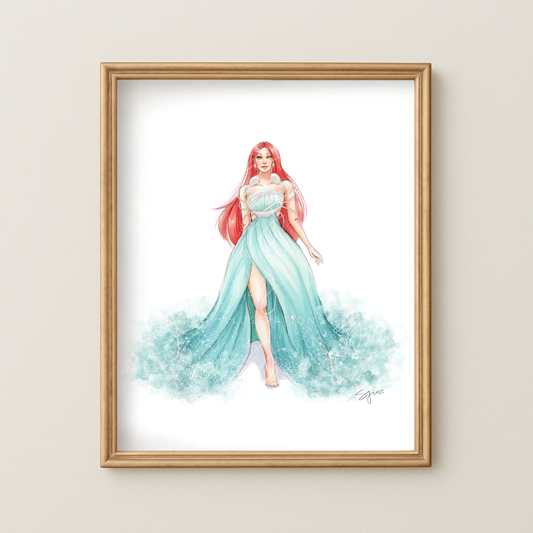 Cancer  |  Zodiac Fashion Illustration (ART PRINT)