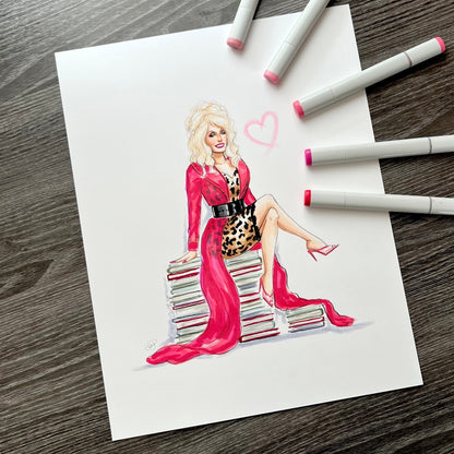 Country Queen Legend  |  Fashion Illustration (ORIGINAL ART)